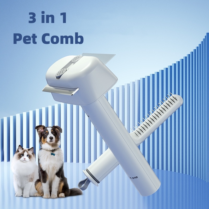 Professional 3 in1 Pet Hair Unknotting Comb for Cats