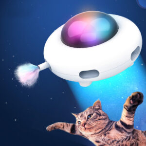 Gravity UFO Pet Toy – Electric Interactive Cat Turntable Toy