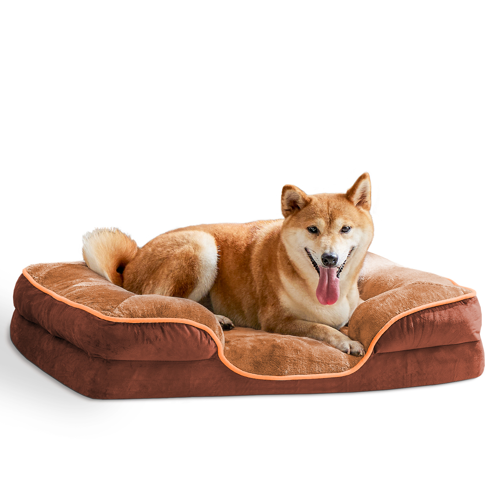 Removable Cover Pet Bed for Dogs & Cats | Memory Foam Pet Bed