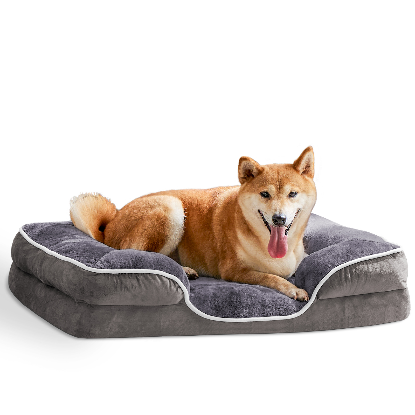 Removable Cover Pet Bed for Dogs & Cats | Memory Foam Pet Bed - Image 6
